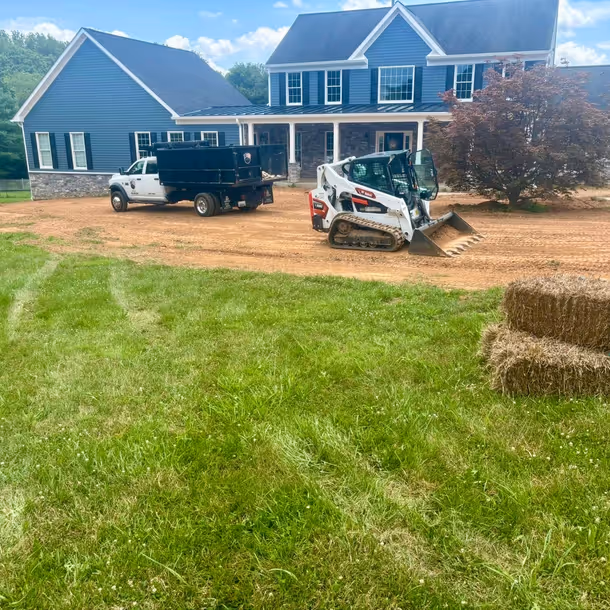 Lawn care and landscaping project by Tim's Outdoor Services