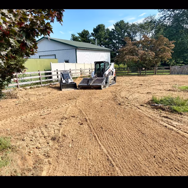 Lawn care and landscaping project by Tim's Outdoor Services