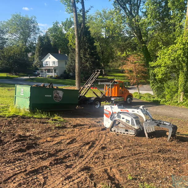 Lawn care and landscaping project by Tim's Outdoor Services